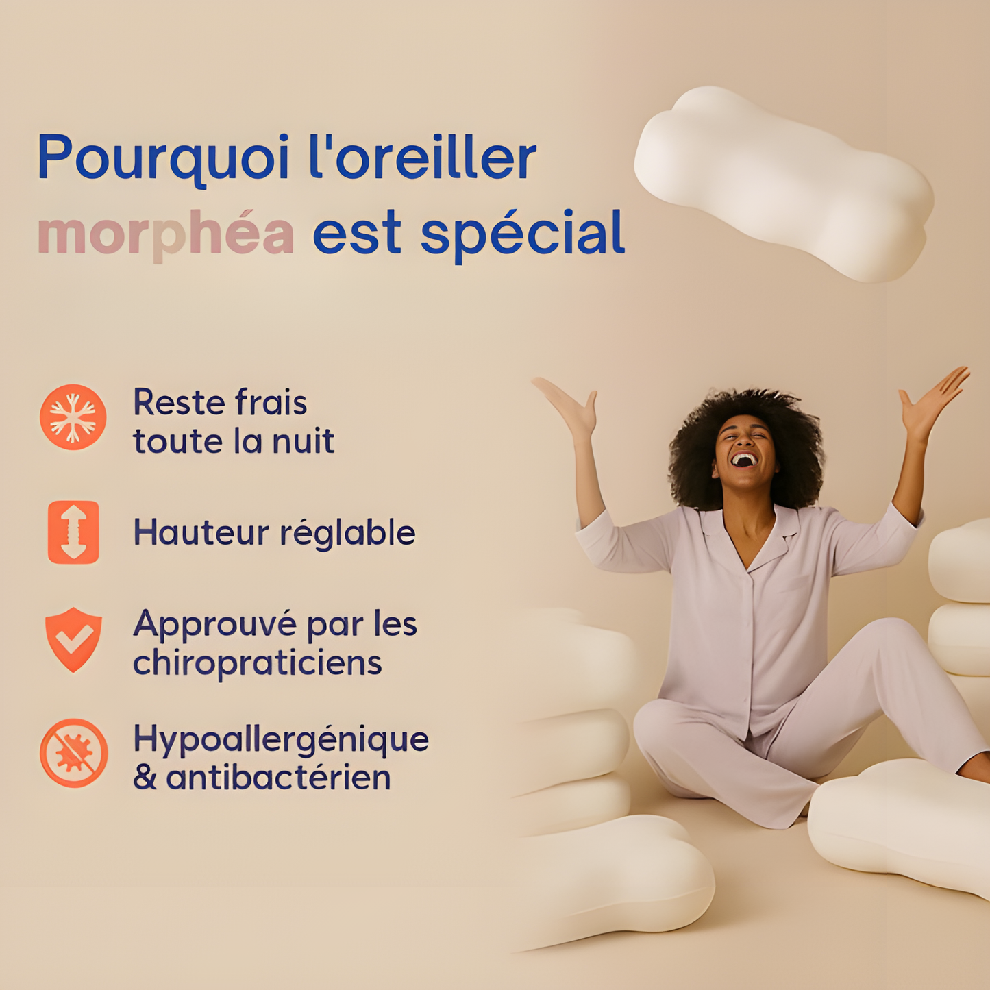 Morphéa Anti-douleur Oreiller